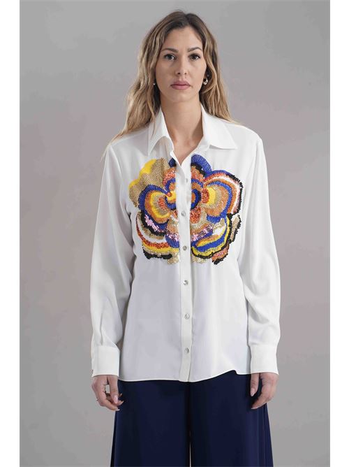 Camicia in crepe Love To Love by Gai Mattiolo | LV1813BIANCO